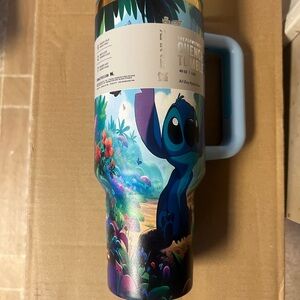 Colorful Disney Stanley Tumbler with Stitch Design